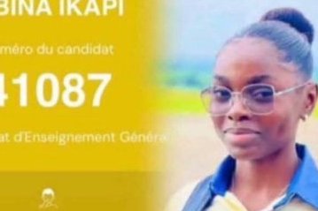 Baccalauréat 2026&nbsp;: décédée dans un accident avant les résultats, Odile Gercia Mbina Ikapi déclarée admissible